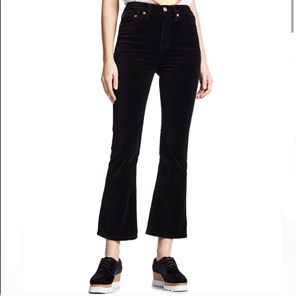 Re/Done Velvet Flare Jeans